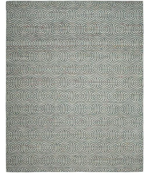 Safavieh Straw Patch Blue / Multi STP212 8 ft. X 10 ft. Rectangle Rug