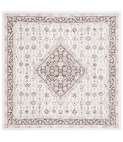 Safavieh Sunrise Grey / Beige Black SUN620 6 ft. 7 in. X 6 ft. 7 in. Square Rug