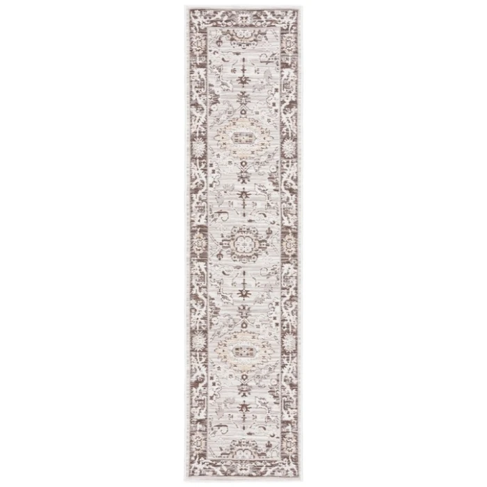Safavieh Sunrise Grey / Beige Black SUN624 2 ft. X 8 ft. Runner Rug