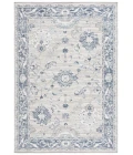 Safavieh Sunrise Grey / Blue Ivory SUN624 5 ft. 3 in. X 7 ft. 7 in. Rectangle Rug