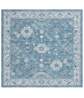 Safavieh Sunrise Grey / Blue Ivory SUN624 6 ft. 7 in. X 6 ft. 7 in. Square Rug