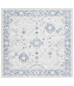 Safavieh Sunrise Grey / Blue Ivory SUN624 6 ft. 7 in. X 6 ft. 7 in. Square Rug