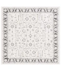 Safavieh Sunrise Ivory / Grey Black SUN627 6 ft. 7 in. X 6 ft. 7 in. Square Rug