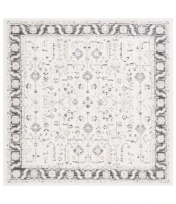 Safavieh Sunrise Ivory / Grey Black SUN627 6 ft. 7 in. X 6 ft. 7 in. Square Rug