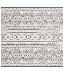 Safavieh Sunrise Grey / Beige Black SUN629 6 ft. 7 in. X 6 ft. 7 in. Square Rug