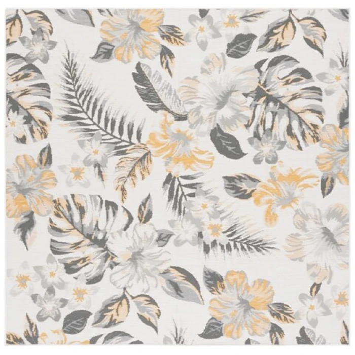 Safavieh Sunrise Ivory / Grey Gold SUN671 6 ft. 7 in. X 6 ft. 7 in. Square Rug