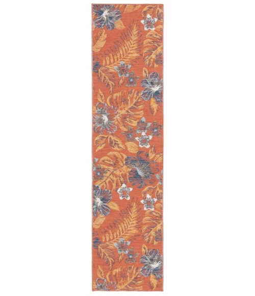 Safavieh Sunrise Ivory / Rust Blue SUN671 2 ft. X 8 ft. Runner Rug