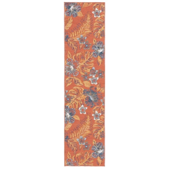 Safavieh Sunrise Ivory / Rust Blue SUN671 2 ft. X 8 ft. Runner Rug