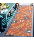Safavieh Sunrise Ivory / Rust Blue SUN671 2 ft. X 8 ft. Runner Rug