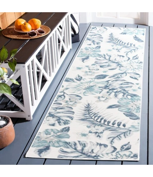 Safavieh Sunrise Ivory / Blue Grey SUN671 2 ft. X 8 ft. Runner Rug