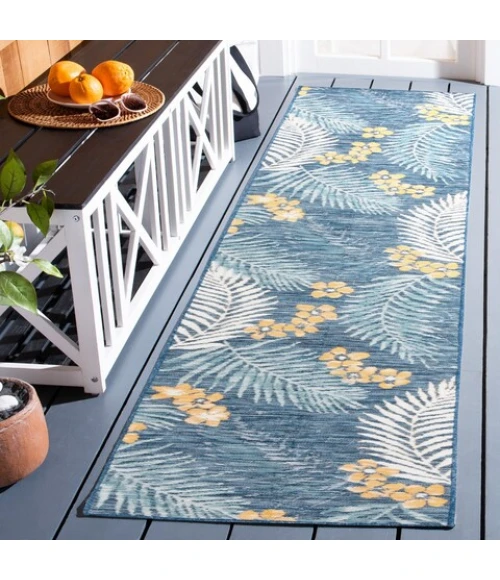 Safavieh Sunrise Ivory / Blue Gold SUN675 2 ft. X 8 ft. Runner Rug