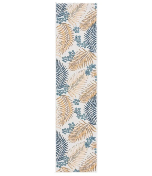 Safavieh Sunrise Ivory / Blue Gold SUN675 2 ft. X 8 ft. Runner Rug