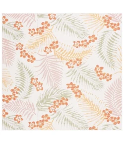 Safavieh Sunrise Ivory / Rust Sage SUN675 6 ft. 7 in. X 6 ft. 7 in. Square Rug