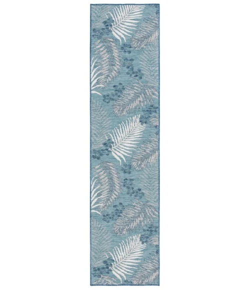 Safavieh Sunrise Grey / Blue Ivory SUN675 2 ft. X 8 ft. Runner Rug