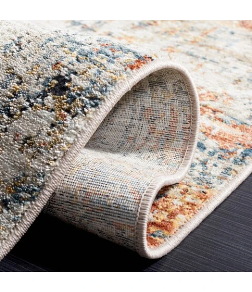 Safavieh Silverado Rust / Blue SVD102 6 ft. 4 in. X 6 ft. 4 in. Square Rug