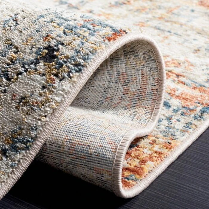 Safavieh Silverado Rust / Blue SVD102 6 ft. 4 in. X 6 ft. 4 in. Square Rug