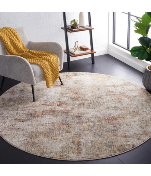 Safavieh Silverado Ivory / Gold SVD104 6 ft. 4 in. X 6 ft. 4 in. Round Rug