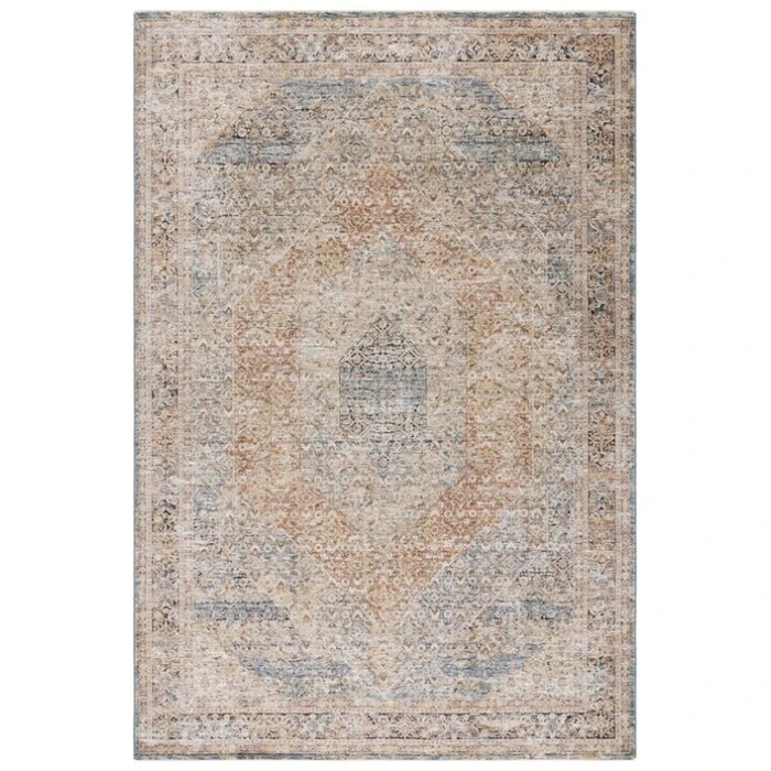 Safavieh Silverado Blue / Rust SVD106 4 ft. X 6 ft. Rectangle Rug