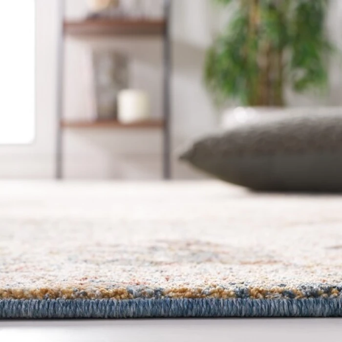 Safavieh Silverado Blue / Rust SVD106 4 ft. X 6 ft. Rectangle Rug