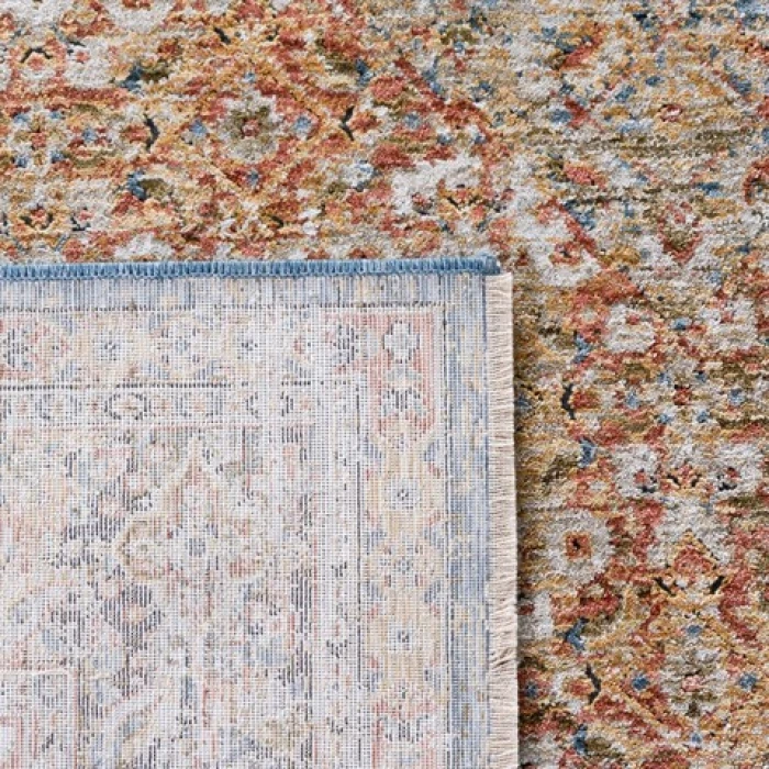Safavieh Silverado Blue / Rust SVD106 4 ft. X 6 ft. Rectangle Rug