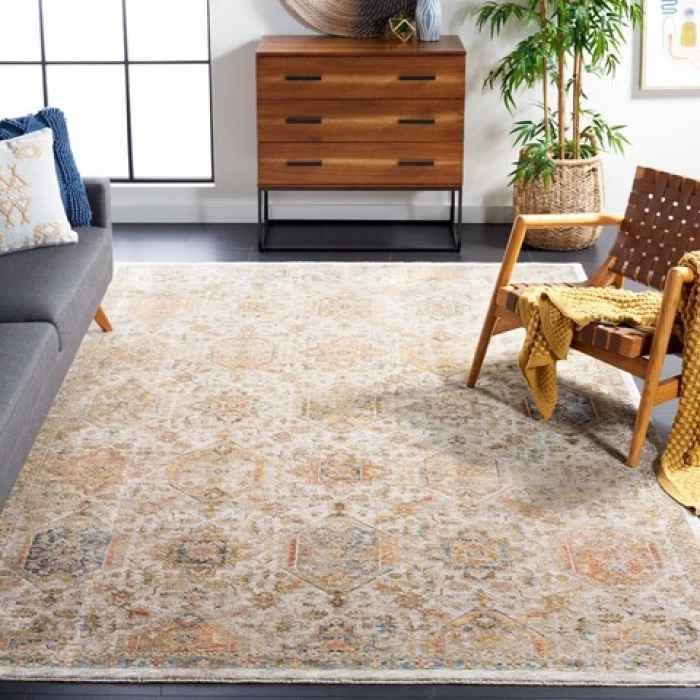 Safavieh Silverado Ivory / Rust SVD108 9 ft. X 12 ft. Rectangle Rug