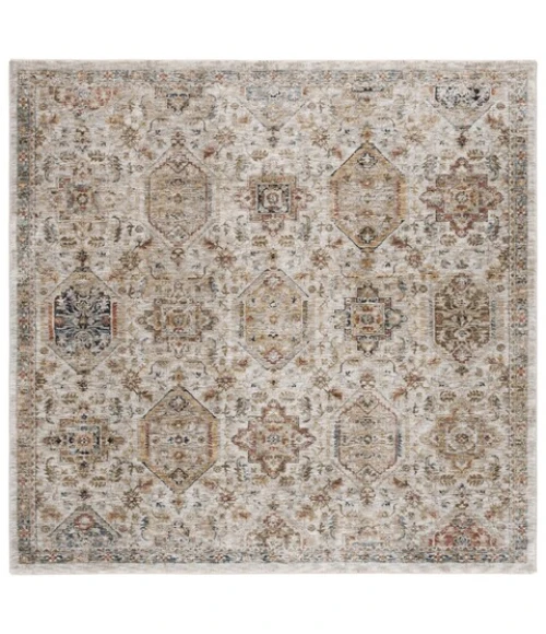 Safavieh Silverado Ivory / Rust SVD108 6 ft. 4 in. X 6 ft. 4 in. Square Rug