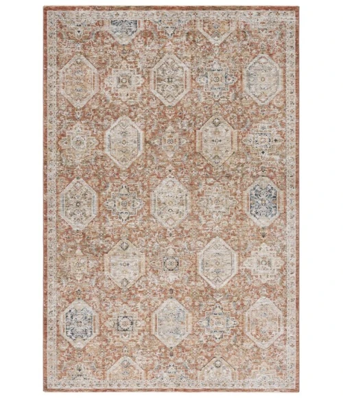 Safavieh Silverado Rust / Blue SVD108 4 ft. X 6 ft. Rectangle Rug