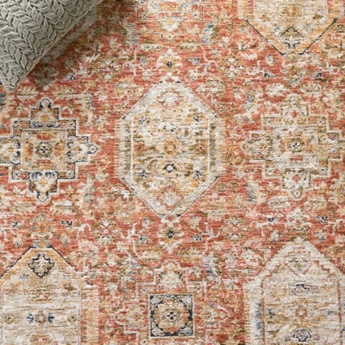Safavieh Silverado Rust / Blue SVD108 8 ft. X 10 ft. Rectangle Rug