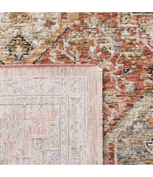 Safavieh Silverado Rust / Blue SVD108 6 ft. 4 in. X 6 ft. 4 in. Square Rug