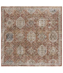 Safavieh Silverado Rust / Blue SVD108 6 ft. 4 in. X 6 ft. 4 in. Square Rug