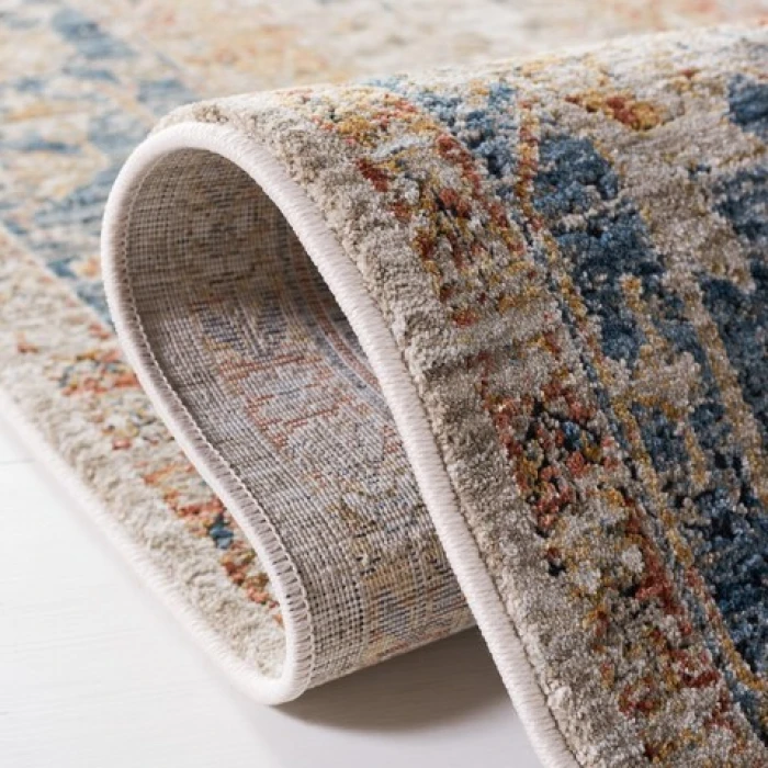 Safavieh Silverado Ivory / Blue SVD110 6 ft. 4 in. X 6 ft. 4 in. Square Rug