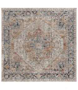 Safavieh Silverado Ivory / Blue SVD110 6 ft. 4 in. X 6 ft. 4 in. Square Rug