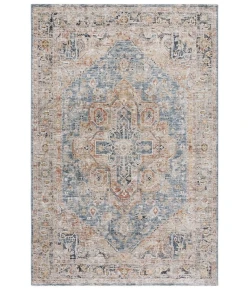 Safavieh Silverado Blue / Rust SVD110 5 ft. X 8 ft. Rectangle Rug
