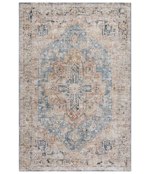 Safavieh Silverado Blue / Rust SVD110 4 ft. X 6 ft. Rectangle Rug