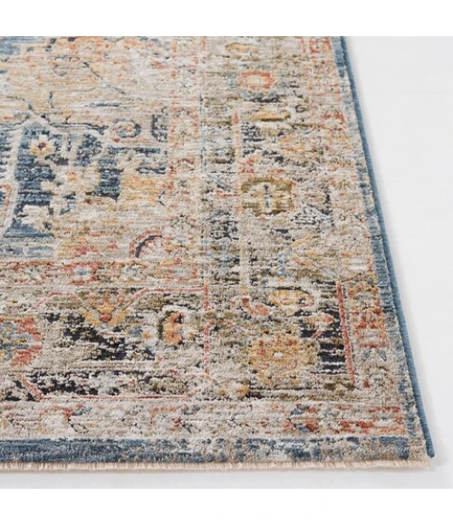 Safavieh Silverado Blue / Rust SVD110 4 ft. X 6 ft. Rectangle Rug