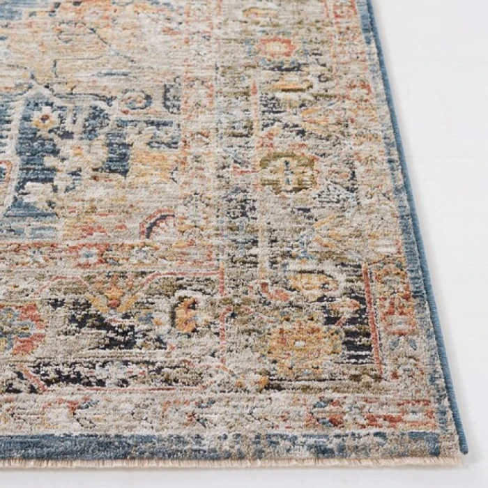 Safavieh Silverado Blue / Rust SVD110 4 ft. X 6 ft. Rectangle Rug