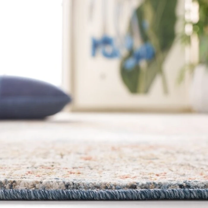 Safavieh Silverado Blue / Rust SVD110 4 ft. X 6 ft. Rectangle Rug