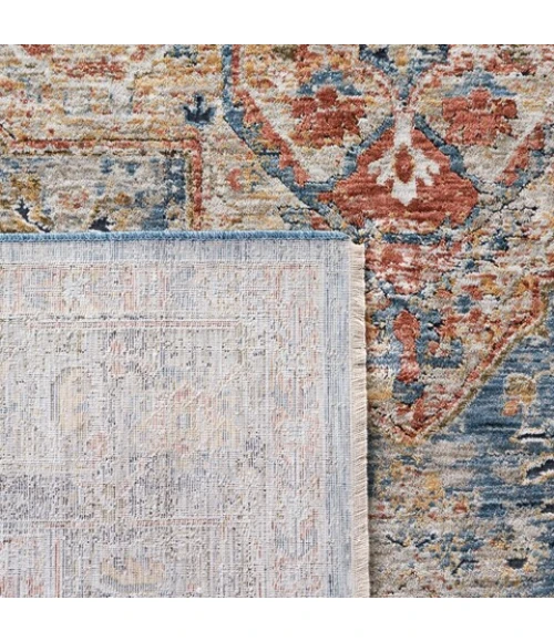 Safavieh Silverado Blue / Rust SVD110 4 ft. X 6 ft. Rectangle Rug