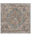 Safavieh Silverado Blue / Rust SVD110 6 ft. 4 in. X 6 ft. 4 in. Square Rug