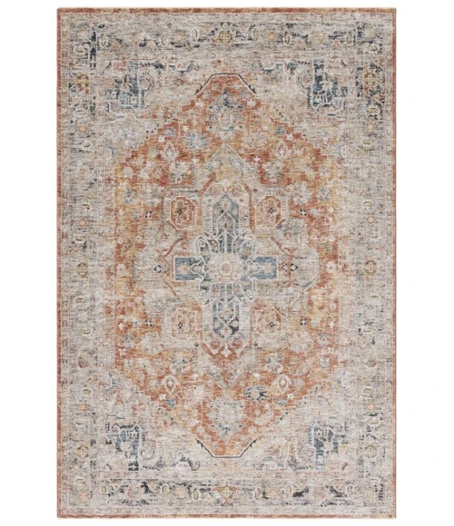 Safavieh Silverado Rust / Blue SVD110 4 ft. X 6 ft. Rectangle Rug
