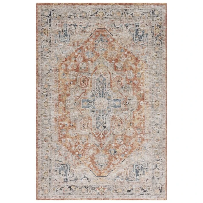 Safavieh Silverado Rust / Blue SVD110 9 ft. X 12 ft. Rectangle Rug