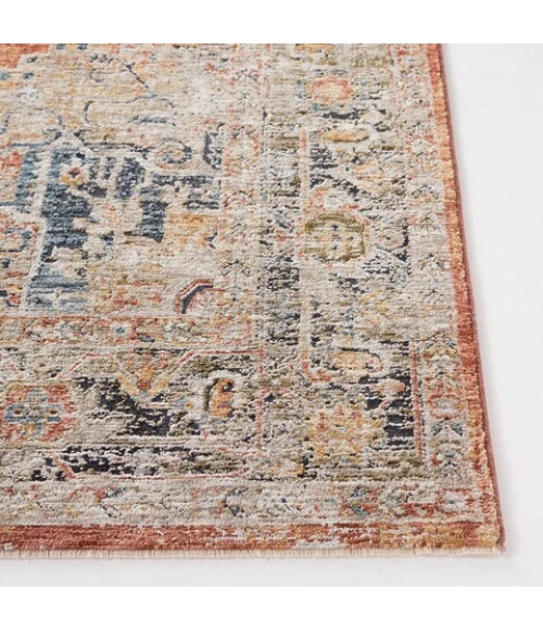 Safavieh Silverado Rust / Blue SVD110 4 ft. X 6 ft. Rectangle Rug