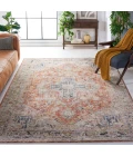 Safavieh Silverado Rust / Blue SVD110 4 ft. X 6 ft. Rectangle Rug