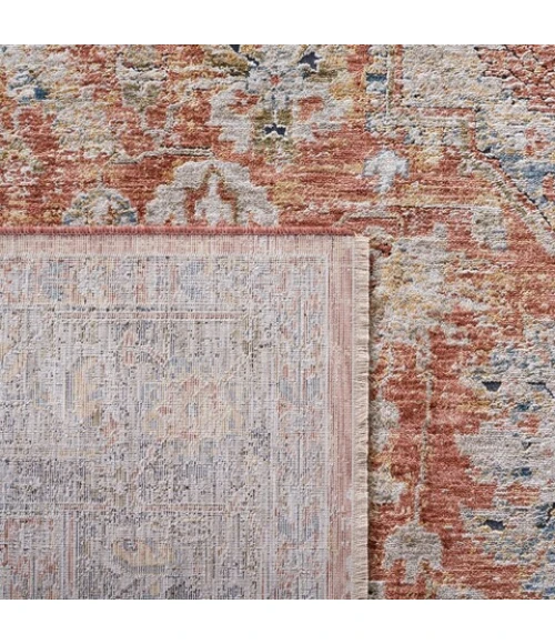 Safavieh Silverado Rust / Blue SVD110 4 ft. X 6 ft. Rectangle Rug