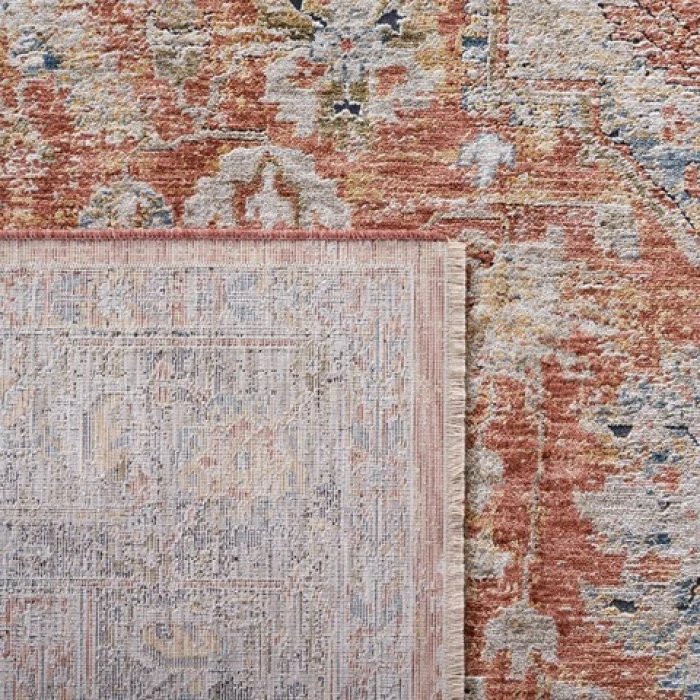 Safavieh Silverado Rust / Blue SVD110 9 ft. X 12 ft. Rectangle Rug