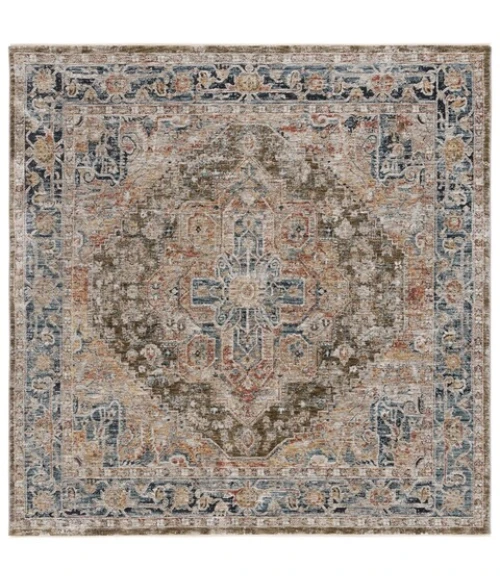 Safavieh Silverado Sage / Blue SVD110 6 ft. 4 in. X 6 ft. 4 in. Square Rug