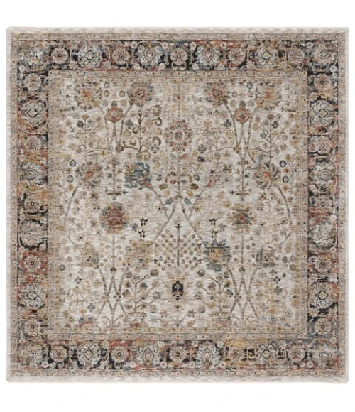Safavieh Silverado Ivory / Rust SVD112 6 ft. 4 in. X 6 ft. 4 in. Square Rug