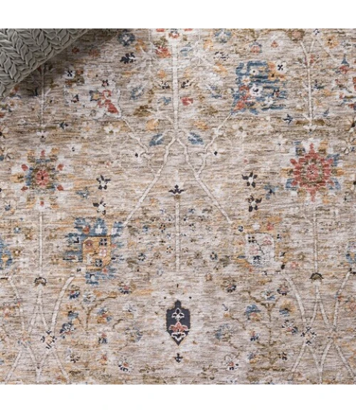 Safavieh Silverado Beige / Rust SVD112 6 ft. 4 in. X 6 ft. 4 in. Square Rug