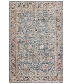 Safavieh Silverado Blue / Rust SVD112 8 ft. X 10 ft. Rectangle Rug