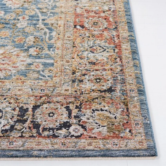 Safavieh Silverado Blue / Rust SVD112 2 ft. X 8 ft. Runner Rug